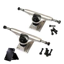 2Pcs 5inch Aluminum Longboards Skateboards Truck Replacement Skateboards Wheel Bracket for Skate Board Longboards balta