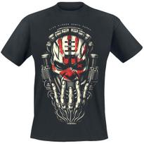 Geriausias Vasaros Five Finger Death Punch Grafinis Medvilninis Grupės Marškinėliai Unisex Vasaros Trumpomis Rankovėmis Mados Prekės ženklo T-shirt Prabangus Laisvalaikio Vintage L gray