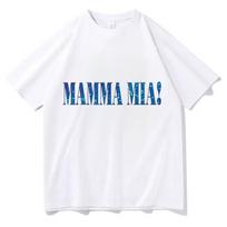 Mamma Mia Viršutiniai Marškinėliai Paaugliams Retro Spalvoti Madingi Harajuku Punk Grunge Marškinėliai Grunge 80s Spalvoti Harajuku Gotikiniai Anime Viršutiniai M blue