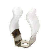 5Pcs Fixing Clips Spring Terry Clip Clamp Holders Base Tool Lamp Tube Clip With Rubber Protection T3/T4/T5/T6/T7/T8/T9/T10 5Pcs T4 white