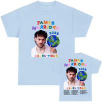 James Marriott UK  EU Tour 2025 Tshirt Summer Oneck Fashion Graphic Tshirts Short Sleeve Unisex Women T Shirt Unisex Streetwear 3XL white