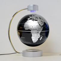 Aukštųjų technologijų 8 colių magnetinės levitacijos gaublys su LED šviesa Elektroninis plaukiojantis gaublys vaikui Namų miegamojo dekoras Kalėdinės dovanos UK gray