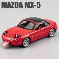 1:32 Mazda MX5 MX-5 Mazda RX7 Lieto metalo žaislinio automobilio modelis Su garsu ir šviesa Atitraukiamas Vaikams Žaislas Kolekcionuojami daiktai Gimtadienio dovana