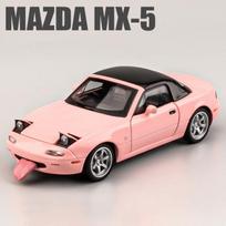 1:32 Mazda MX5 MX-5 Mazda RX7 Lieto metalo žaislinio automobilio modelis Su garsu ir šviesa Atitraukiamas Vaikams Žaislas Kolekcionuojami daiktai Gimtadienio dovana