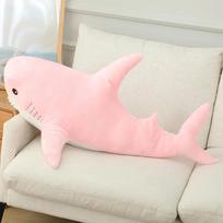 140cm Milžiniška vandens ryklių lėlė Pliušinis žaislas Kimštas Spalvingas Baisus gyvūnas Pliušinis žaislas Spalvingas Pūkuotas Raminantis Dekoracija Cosplay Vaikų dovana 25-30cm doll rožinė