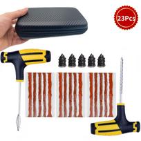 AYSIM Car Tire Repair Kit Emergency Tyre Puncture Plug Set with Tire Strips for Car Motorcycle Truck Roadside Emergency Repair black