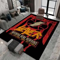Sunkiojo Metalo Grupė Slayer Roko Kilimas Kilimas Namų Svetainei Miegamajam Sofai Durų Kilimėlis Dekoras, Vaikų Žaidimų Vietos Kilimas Neslystantis Grindų Kilimas 120x160cm( 47x62in )