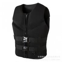 Buoyant Soft Life Vest Kayaking Rafting Fishing Swimming Surfing River Trekking Safety Gear XL black