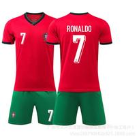 2024 m. Europos taurės Portugalijos namų futbolo apranga Nr. 7 Ronaldo Nr. 8 Bruno Fernandes Nr. 11 Felix S red