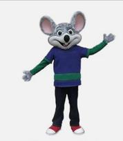 Naujo suaugusiojo personažo animacinis filmukas Chuck E. Sūrio Pilko Pelėdo Helovino Kalėdinė Suknelė Viso Kūno Rekvizitai Apranga Talismano Kostiumas XL gray