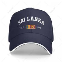 Baseball Cap Sri Lanka EST Independence Day Unisex Women Unisex Hip Hop Sandwich Caps Snapback Golf Hat Fishing One Size blue