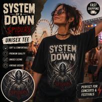 System of A Down EU UK Tour 2026 Tshirt SYSTEM OF A DOWN Medusa Rock Style Tee Summer Unisex Unisex Cotton Tshirt StreetwearY2K L brown
