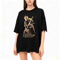 The Texas Chainsaw Massacre 70s Scary Horror Halloween Fun Movie T Shirt Halloween Horror Shirt Horror Movie Tshirt 4XL black