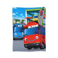 Titipo Tayo Mažasis Autobusiukas Žalios Flanelinės Antklodės Nuostabi Mesti Antklodė Namams cm Pliušinis Plonas Antklodė 150x200cm (60x80inch)