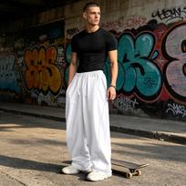 Men's Casual Athletic Sweatpants with Pockets and Elastic Waistband, Full-Length Pants for Everyday Wear XL balta