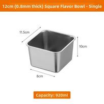 Stainless Steel Sealing Seasoning Box Spice Jar With Lid Multi Compartment Herb Spice Tank Pots Condiment Storage Container gray