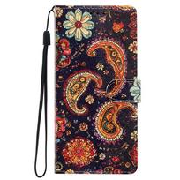 Piniginės dėklas Samsung A53 A52S 5G A33 A23 A13 A03S A32 A22 A12 A50S A21S A51 A71 A70S dėklui Hibiscus gėlės odinis telefono dėklas Samsung A12