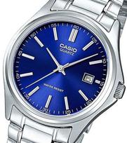 Casio vyriškas nerūdijančio plieno kvarcinis analoginis laikrodis MTP-1183A-7ADF | MTP-1183A-1ADF | MTP-1183A-2ADF / Autentiškas Casio MTP-1183A-2ADF blue