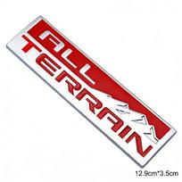 Car Metal Sticker All-Terrain Emblem Body Decor Decals For Chevrolet GMC SIERRA 2500 Silverado TrailBlazer Terrain Suburban red
