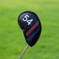 PU Leather Golf Wedge Cover Angle Club 56 58 60 Degree Sand Wedge Headcover Big Number Waterproof Golf Club Cover Men and Women