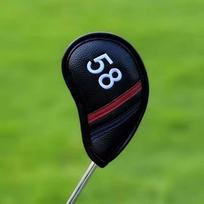 PU Leather Golf Wedge Cover Angle Club 56 58 60 Degree Sand Wedge Headcover Big Number Waterproof Golf Club Cover Men and Women