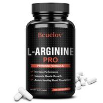Bcuelov L-Arginine Pro Dietary Supplement (with Niacin), 120 Vegetarian Capsules 120 Capsules
