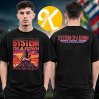 System Of A Down Eu  Uk Tour 2026 Cotton Tshirt Summer Y2k Style Unisexs  Wounisexs Graphic Tee Fans Gift Idea Casual Shirt Top M yellow