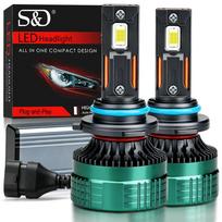 2Pcs H7 H4 Led Headlight Bulbs 6000K H1 H8 H11 Led 9005 HB3 9006 HB4 Auto Lamp High Power 140W 50000LM Canbus CSP Chips Headlamp 9006 HB4 gray