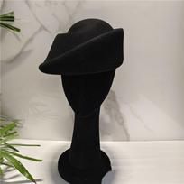 Hepburn Style Beret Hat Fedoras Woolen Top Hat Fashion Fascinators Hats  Airline Uniform juoda