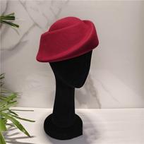 Hepburn Style Beret Hat Fedoras Woolen Top Hat Fashion Fascinators Hats  Airline Uniform tamsiai raudona spalva