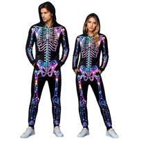 Unisex suaugusiųjų Helovino kombinezonas su gobtuvu vyrams ir moterims XXXXL violetinė