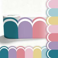 Multicolor Blackboard Border Stickers 10 Meter Wall Decorative Border Sticker  for Students 3