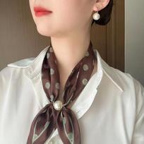 Magnetic Snap-on Lazy Neck Scarf, Stylish and Fashionable Bow Scarf, Neck Warmer 8*72cm black