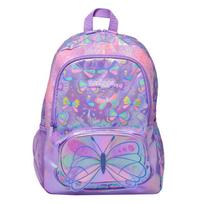 Smiggle Vaikų Kuprinė Mielas Lankstus Mokyklinis Krepšys Didelės Talpos Lauko Laisvalaikiui Smart butterfly large school bag 42*30cm