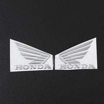 3D Metaliniai Motociklo Stiliaus Kūrybiški Lipdukai Vandeniui Atsparūs Lipdukai Honda Civic FIT Accord Prelude CRV 5th City CRZ CRX Jazz HRV sidabras