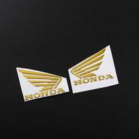 3D Metaliniai Motociklo Stiliaus Kūrybiški Lipdukai Vandeniui Atsparūs Lipdukai Honda Civic FIT Accord Prelude CRV 5th City CRZ CRX Jazz HRV auksas