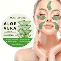 60pcs Aloe Vera Collagen Eye Mask Anti Dark Circles Removal Eyes Bags Moisturizing Firming Eye Patches Eyes Skin Care Products balta