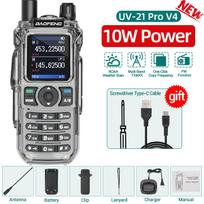 BAOFENG UV-21 PRO V4 Walkie Talkie 10W High Power Multi Band Long Range Wireless Copy Frequency Upgrade UV-21 Pro Two Way Radio US