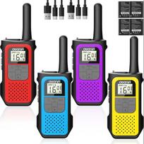2/3/4 Pack Walkie Talkies for Adults and Kids, Long Range Rechargeable 2 Way Radios with VOX for Camping Hiking Cycling