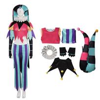 Helluva Boss Fizzarolli Cosplay Costume, Halloween Joker Demon Anime Role Play Outfit L blue