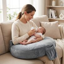 Pagalvė krūtimi maitinančioms mamoms iš viskoelastinių putų, padidintas komfortas, pralaidi orui beige