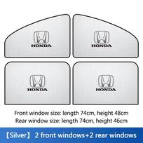 4 vnt. Automobilio šoninio lango saulės užuolaidėlė Apsauga nuo saulės Nepersišviečianti Apsauga nuo saulės Honda Civic XRV HRV CRV BRV City Accord Fit Jazz Insight white