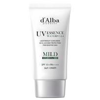 d'Alba Waterfull Mild Sun Cream Calming & Hydrating 50ml Vegan Sunscreen Mineral Sunblock