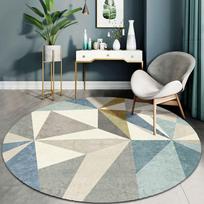 Apvalus Kilimas Modernus ir Paprastas Skandinaviškas Apvalus Kompiuterio Kėdės Pagalvėlė Besisukanti Kėdės Pagalvėlė Miegamojo Lovos Šoninis Kilimas Diameter 120cm gray