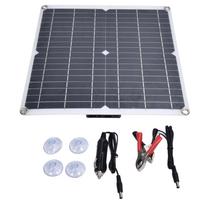 Solar Panel 35W 12V Dual USB Outdoor Charging Monocrystalline Silicon Flexible Solar Panel gray