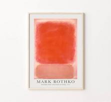 Abstraktūs drobės paveikslai Mark Rothko spaudiniai Graffiti Minimalizmas Meno plakatai ir spaudiniai Sienos meno paveikslai svetainei Cuadros 60cm×100cm NoFrame