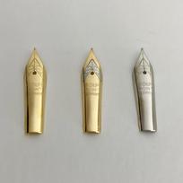 Gold-Plated Two-Tone Fountain Pen Nibs, 26# White, Replaceable Iridium Tip gray