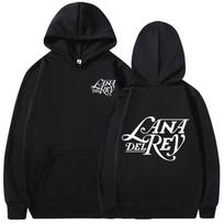 Žieminė Lana Del Rey Hoodija Vyriška Laisvalaikio Hoodija Madinga Retro Harajuku Estetika Šilta Hoodija Gatvės Apranga M black