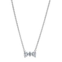 Pandora Blizgantis lankas karoliai su skaidriu kubiniu cirkoniu P-393509C01-45 Moterims white