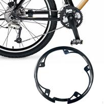 Dviračio grandinės apsauga žvaigždei ir alkūnių sistemai, dervos ratlankio apsauga MTB 10cm black